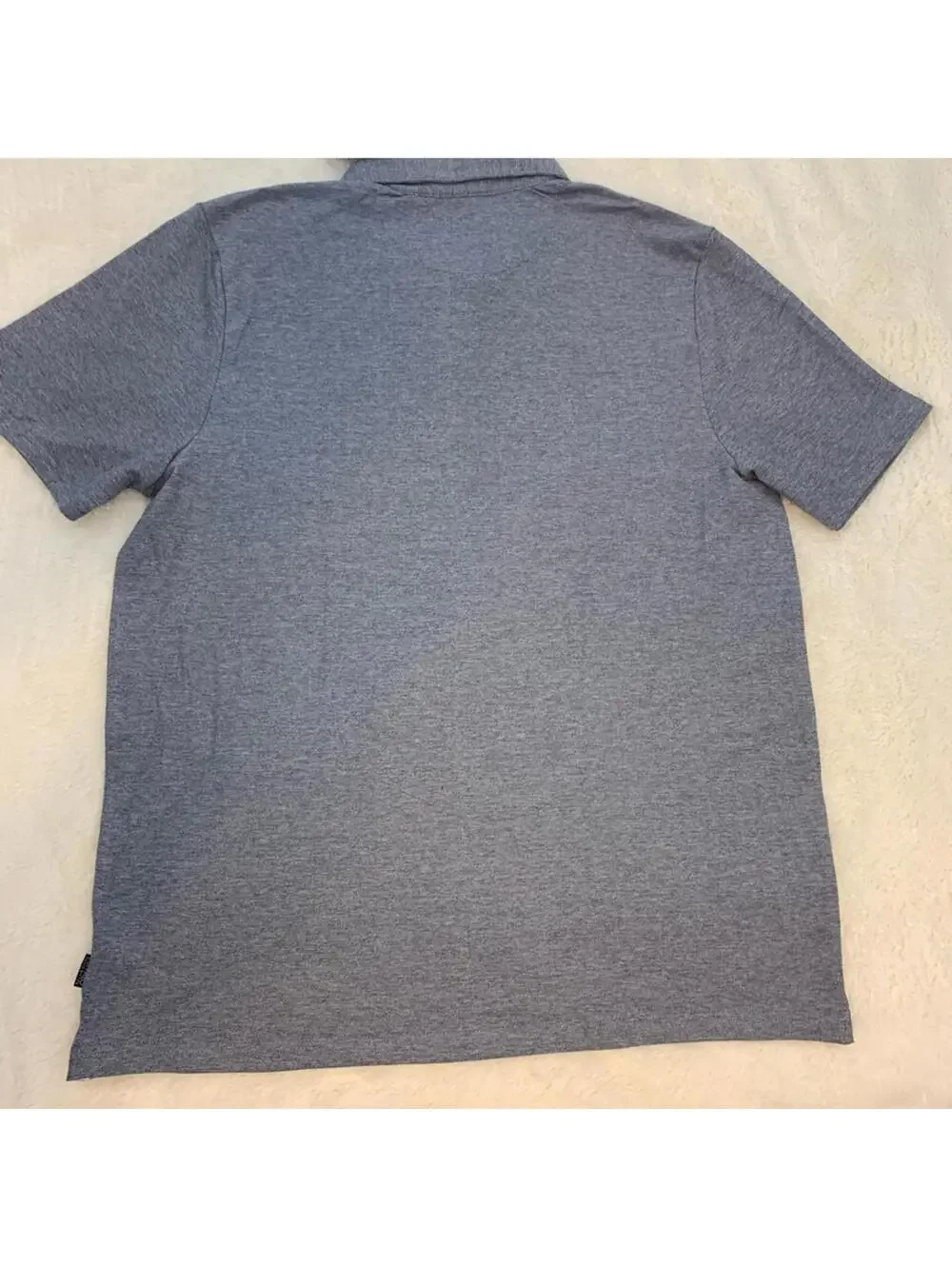 Buffalo David Bitton Men's Polo Shirt Gray Short Sleeve Cotton Blend XL NWT